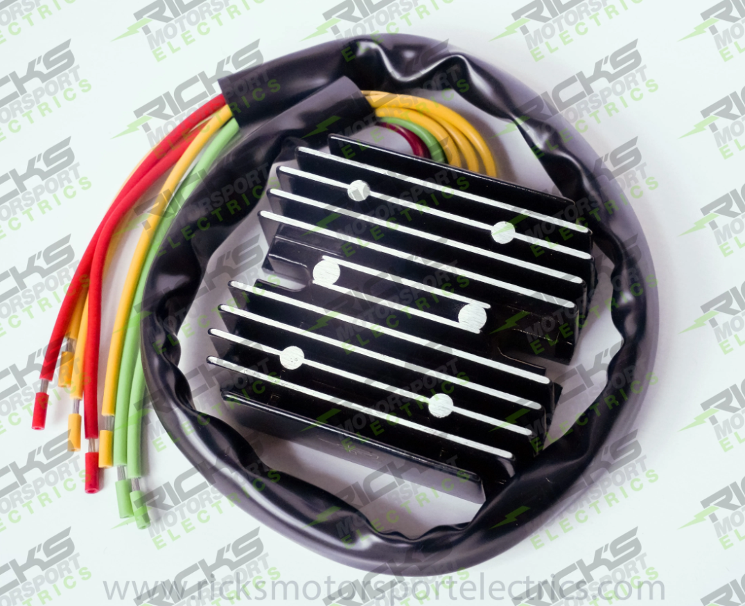 Rick's Motorsports Electrics Universal Universal PERM. Magnet Lith-Ion Rec-Reg for Ducati monster 750 '93-04, Kawasaki ZX-9R '88-05 Rick's Motorsports Electrics Universal Universal PERM. Magnet Lith-Ion Rec-Reg for Ducati monster 750 '93-04, Kawasaki ZX-9R '88-05